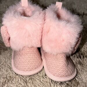 Cozy Pink Baby Girl Boots